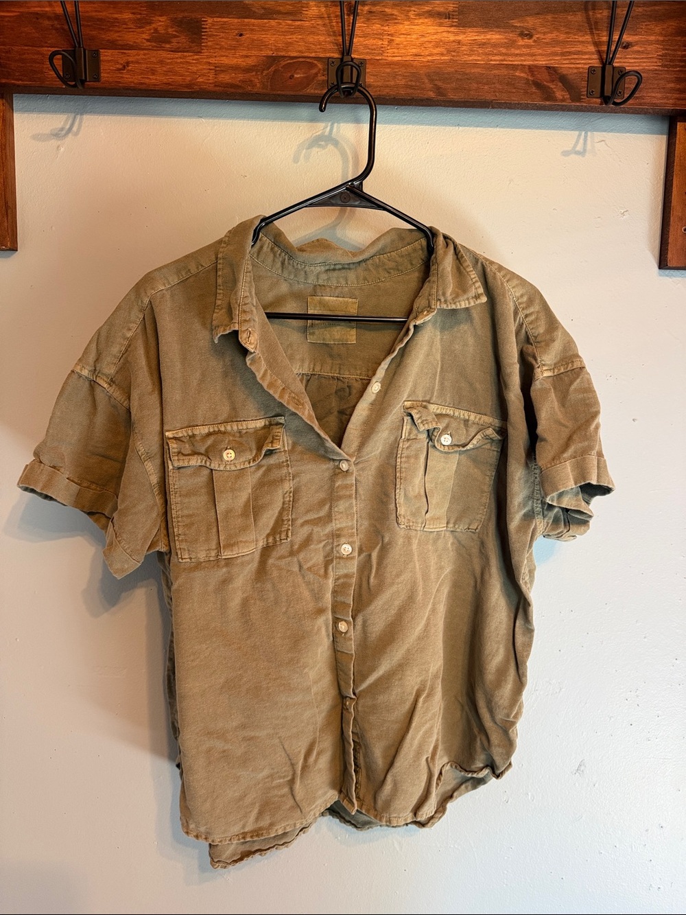 Lucky Brand Green Button Down